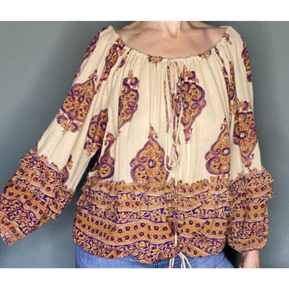 DENIM & SUPPLY RALPH LAUREN BOHEMIAN PAISLEY PRINT TOP SIZE S/P - Picture 10 of 10